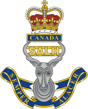 Vector clipart: Canadian Forces The South Alberta Light Horse (SALH), regimental badge (insignia)