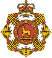 Vector clipart: Canadian Forces The South Saskatchewan Regiment, regimental badge (insignia)