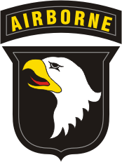 US-Heer 101. Airborne Division, Ärmelstreifen - Vektorgrafik