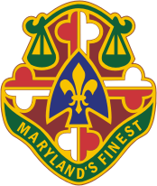 Векторный клипарт: Вооруженные силы США, эмблема (знак различия) 115-го батальона военной полиции