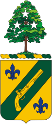 Вооруженные силы США, герб 117-го батальона военной полиции - векторное изображение