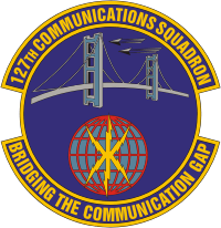 Vector clipart: U.S. Air Force 127th Communications Squadron, emblem