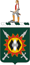 Вооруженные силы США, герб 14-го батальона по психологическим операциям - векторное изображение