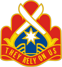 U S Army Th Sustainment Command Distinctive Unit Insignia Vector Image