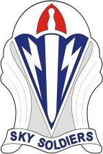 Vector clipart: U.S. Army 173rd Airborne Brigade Combat Team (Sky Soldiers), distinctive unit insignia