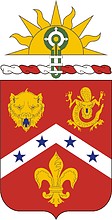 U.S. Army 3rd Field Artillery Regiment, герб - векторное изображение