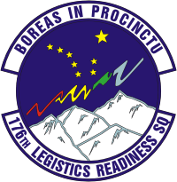 Vector clipart: U.S. Air Force 176th Logistics Readiness Squadron, emblem