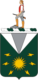 Вооруженные силы США, герб 17-го батальона по психологическим операциям - векторное изображение