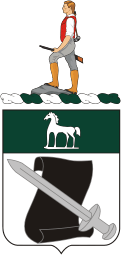 Вооруженные силы США, герб 18-го батальона по психологическим операциям - векторное изображение