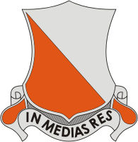 Вооруженные силы США, эмблема 1-го сигнального батальона (связи)