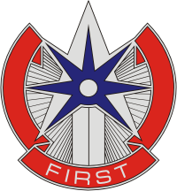 U.S. Army 1st Sustainment Command, distinctive unit insignia - vector image