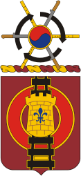 Вооруженные силы США, герб 25-го транспортного батальона - векторное изображение