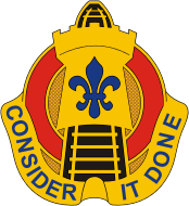 U.S. Army 25th Transportation Battalion, distinctive unit insignia - vector image