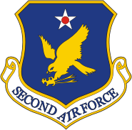 ВВС США, эмблема 2-й воздушной армии - векторное изображение