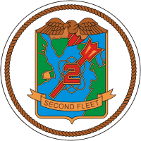 Vector clipart: U.S. Navy 2nd Fleet, emblem