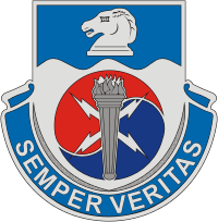Векторный клипарт: Вооруженные силы США, эмблема 312-го батальона военной разведки