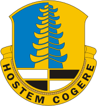 Вооруженные силы США, эмблема 319-го батальона военной разведки - векторное изображение