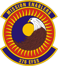 Vector clipart: U.S. Air Force 376th Expeditionary Force Support Squadron, emblem