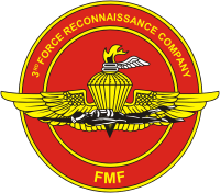 U.S. Marine 3rd Force Reconnaissance Company, emblem - vector image