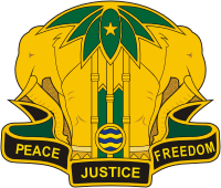 Векторный клипарт: Вооруженные силы США, эмблема (знак различия) 40-го батальона военной полиции