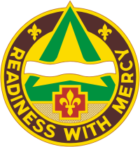 Армия США, знак (эмблема) 426-й медицинской бригады - векторное изображение