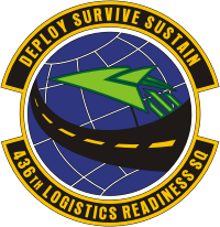 U.S. Air Force 436th Logistics Readiness Squadron, emblem - vector image