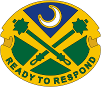 Вооруженные силы США, эмблема (знак различия) 51-го батальона военной полиции - векторное изображение