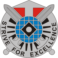 U.S. Army 527th Military Intelligence Battalion, distinctive unit insignia - vector image