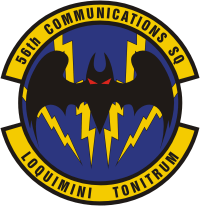 Vector clipart: U.S. Air Force 56th Communications Squadron, emblem