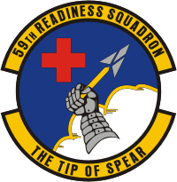 ВВС США, эмблема 59-й эскадрильи полной боевой готовности