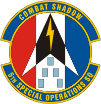 ВВС США, эмблема 5-й эскадрильи специальных операций