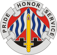 Вооруженные силы США, эмблема 63-го регионального командования сил поддержки - векторное изображение