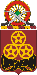 Vector clipart: U.S. Army 6th Transportation Battalion, coat of arms