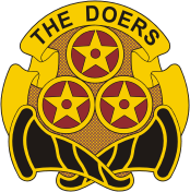 Вооруженные силы США, эмблема 6-го транспортного батальона - векторное изображение