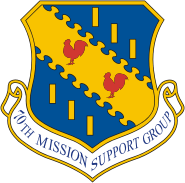 ВВС США, эмблема 70-й группы поддержки выполнения боевых задач