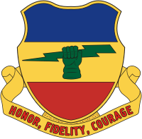 Векторный клипарт: Вооруженные силы США, эмблема 73-го кавалерийского полка