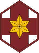 Векторный клипарт: Армия США, нарукавный знак (нашивка) 804-й медицинской бригады