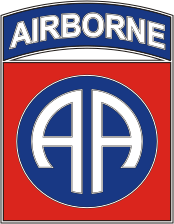 Vector clipart: U.S. Army 82nd Airborne Division, combat service identification badge