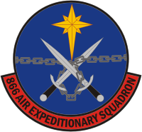 Vector clipart: U.S. Air Force 866th Air Expeditionary Squadron, emblem