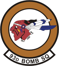 Vector clipart: U.S. Air Force 93rd Bomb Squadron, emblem