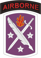 US-Heer 95. Civil Affairs Brigade, Ärmelstreifen