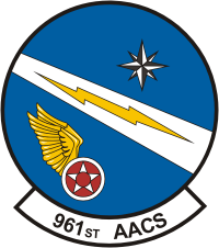 U.S. Air Force 961st Airborne Air Control Squadron (961st AACF), emblem