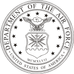 U.S. Department of the Air Force, black-and-white seal