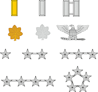Векторный клипарт: Военно-воздушные силы США, офицерские знаки различия