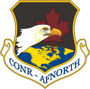 U.S. Air Force Continental US NORAD Region and Air Forces Northern (CONR-AFNORTH), emblem - vector image