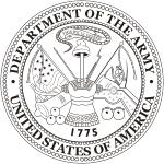 U.S. Department of the Army, seal (black/white)