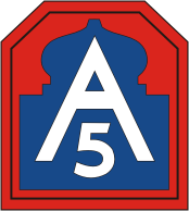 Вооруженные силы США, нарукавный знак (нашивка) 5-й Армии (Север)