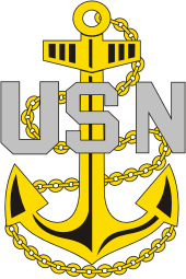 Военно-морские силы США, опознавательный знак старшего боцмана (Chief Petty Officer)