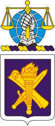 Армия США, полковой герб подразделений по связи с гражданской администрацией и населением