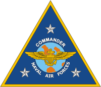 Vector clipart: U.S. Commander Naval Air Forces (CNAF), insignia (emblem)